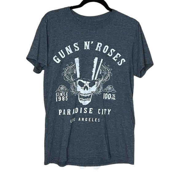 Bravado Tops - 𝅺GUNS N’ Roses Tee  Gray Paradise City Gray Medium